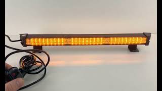 LED alej voděodolná (IP67) 12-24V, 27x LED 1W, oranžová 484mm, ECE R65
