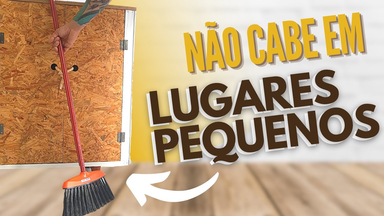 ?? COMO GUARDAR VASSOURA EM LUGAR PEQUENO | Vassoura pequena DIY