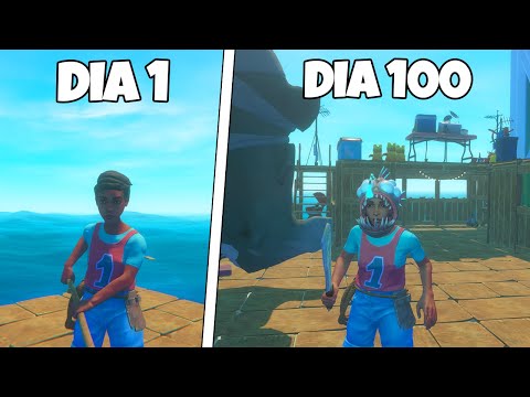 SOBREVIVI 100 DIAS NO RAFT EM DUO @Lokolow