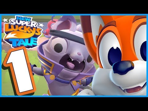 NEW Super Lucky's Tale Walkthrough Part 1 Sky Castle & Master Mittens (Nintendo Switch)