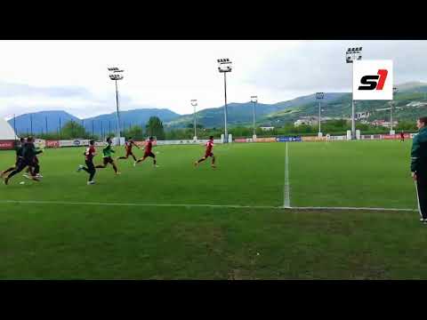 Proslava juniora FK Sarajevo nakon pobjede u finalu Kupa BiH