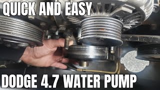 How to Replace Water Pump Dodge Dakota 4.7 97-04