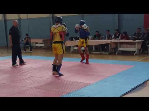Muay thai Ege şampiyonası 75 kg final Kırmızı köşe Mert şenel