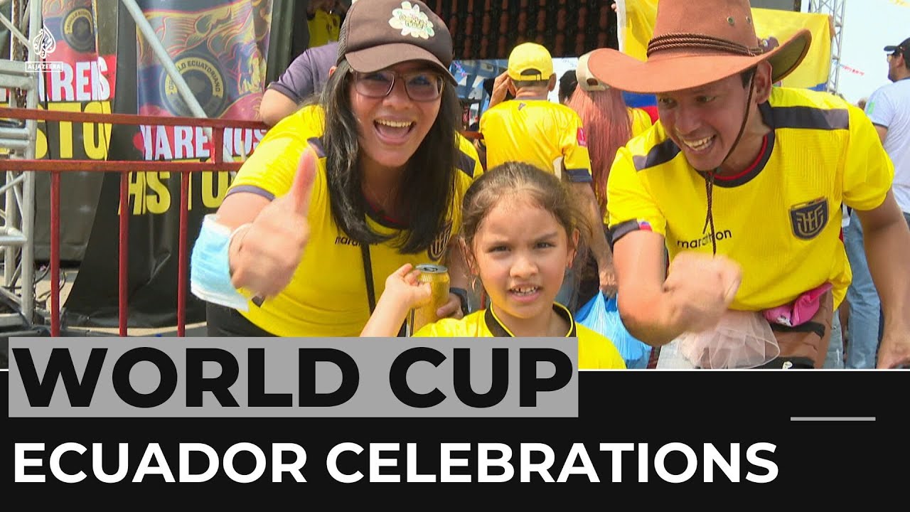 Ecuador football fans jubilant after win over hosts Qatar