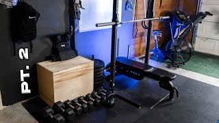 My Garage Gym Build | My HOME GYM Progress Vlog Pt.2