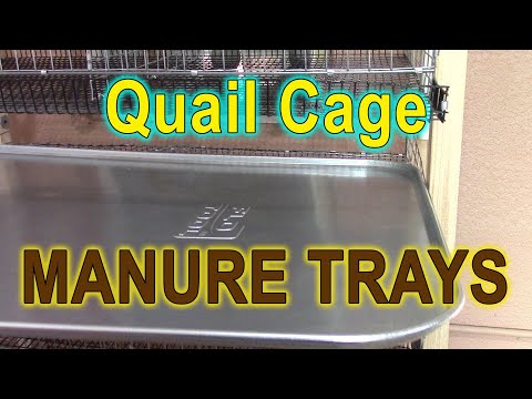 Quail Cage Manure Trays - Where To Find Them