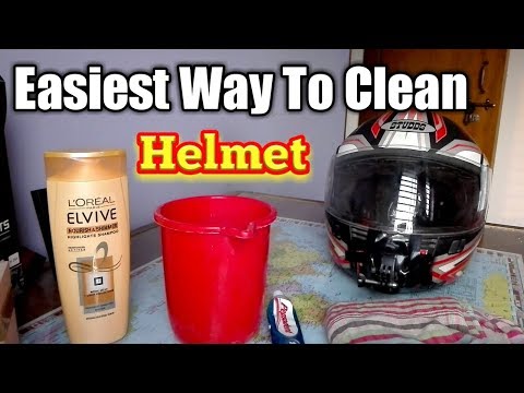 How To Clean  Helmet At Home step by step with pepsodent and shampoo in bangladesh Video