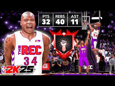 99 OVR “SNAG GOD” CENTER BUILD is DOMINATING RANDOM REC AFTER PATCH in NBA 2K25
