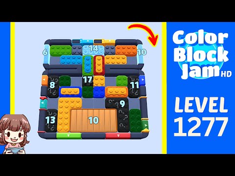 Color Block Jam Level 1277 Solution Walkthrough