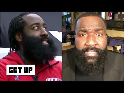 你不能像我一樣出現在工作崗位上！"--肯德里克-帕金斯對詹姆斯-哈登的評價--《起床》。 ('You can't show up to work looking like me!' - Kendrick Perkins on James Harden | Get Up)