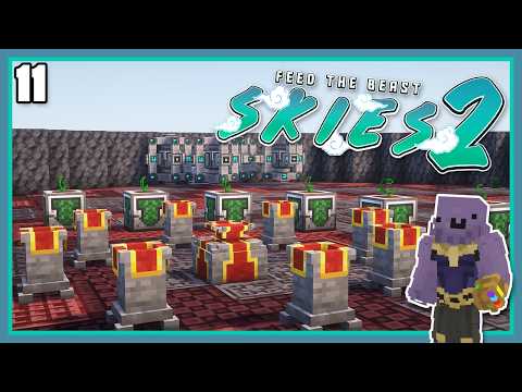 FASTEST Mystical Agriculture Crop Farm  | FTB Skies 2 Ep. 11