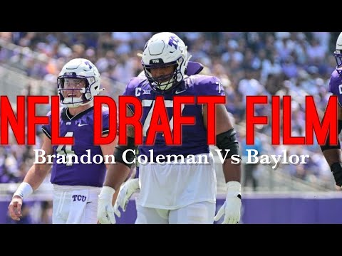 Film Room: TCU Brandon Coleman Vs Baylor: All Pass Pro