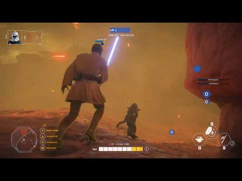 Yoda arrives on Geonosis with reinforcements.