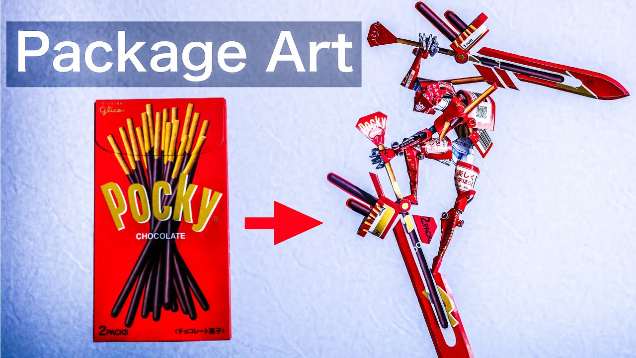 ポッキーの空箱で工作しました！Made of pocky package