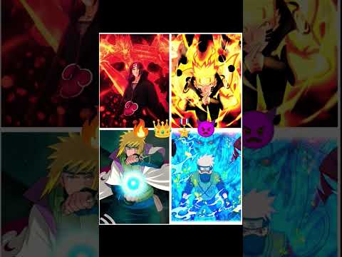 Minato, Kakashi, Itachi, Naruto 🔥👑👑🎖️👿👿