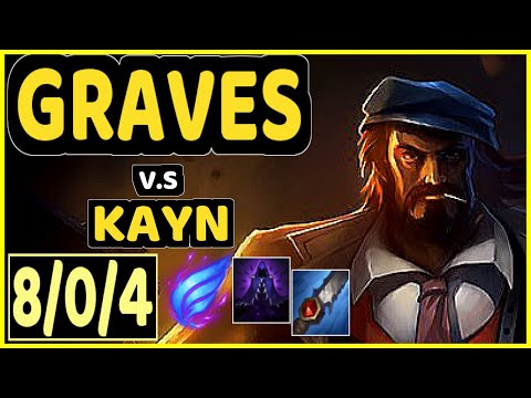 B4DD (GRAVES) vs KAYN - 8/0/4 KDA JUNGLE GAMEPLAY - BR Ranked DIAMOND