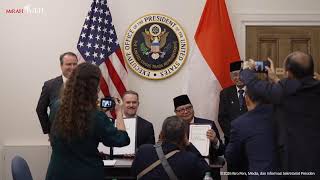 Pertemuan Hangat di Washington, Delegasi Indonesia Foto Bersama Duta Besar