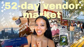 I'm a vendor at the NYC Bryant Park Winter Village❄️🤗🎁 52-day pop-up shop, preparing inventory, vlog