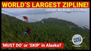 RIDING the WORLD’S LARGEST ZIPLINE in ALASKA | #Cruise