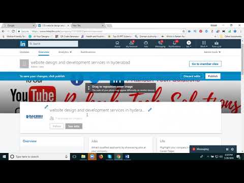 create linkedin company page