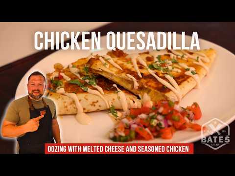 These may be the best chicken quesadillas you eat this year! Quick and Easy recipe!
