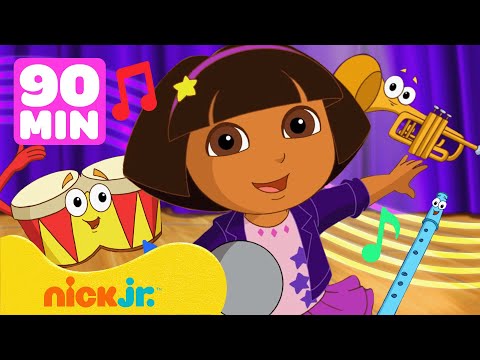 Capa de Dora the Explorer | Maratona Musical de Dora, a Aventureira! | Nick Jr. em Português