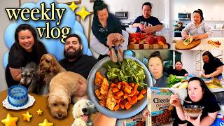 *productive* week in my life vlog! meal prep, costco trip, cooking at home, and my dog turned 8!!! 🩵