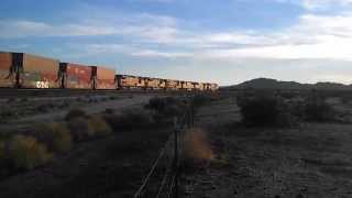 preview picture of video 'Union Pacific, On the Sunset Route, Shawmut, AZ.'