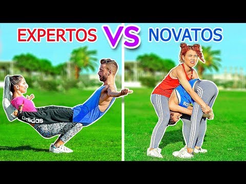 THE ULTIMATE ACROBATIC CHALLENGE! EXPERTS VS. NOVICES | Impossible Tricks by 123GO! Challenge