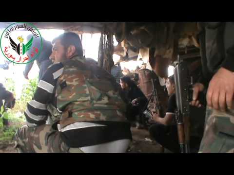 قائد لواء أحرار سورية علي بلو يشارك في استهداف الرتل المنسحب من منطقة الجندول باتجاه الجوية