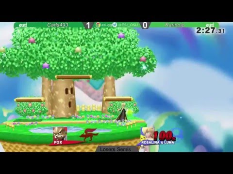 Donatos Biweekly 1/26 - Carls493 (Fox) vs Karinole (Rosalina) - SSB4 Losers Semis