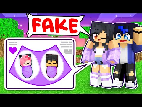 Aphmau Fan - Aphmau is FAKED PREGNANT with TWINS in Minecraft! - Parody Story(Ein,Aaron and KC GIRL)