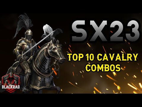 Sx23 FREE TO PLAY AND PAID TOP 10 CAVALRY COMBOS - Rise of Castles Ice and Fire