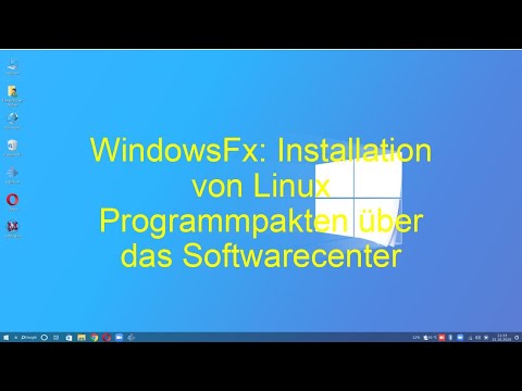 Windwos FX Installation von Linux Software über den Software Installer