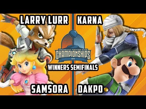 DHATX18 Smash 4 - MSF | Larry Lurr & Samsora Vs. Karna & Dakpo - Wii U Doubles Winners Semis