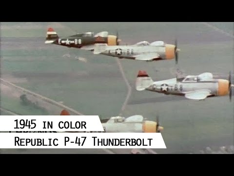 Republic P-47 Thunderbolts in action, takeoff and flight (SFP 186)