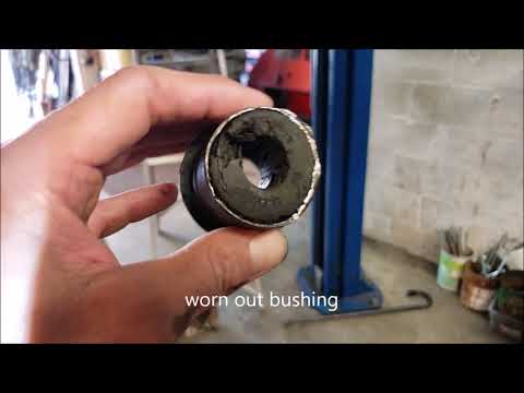 Jeep Cherokee XJ front Dana Axle bushing replacement. ugly job!