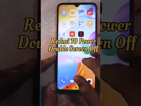 How To Double Tab Screen On Off Redmi 10 Power ⚡ Redmi 10 Power TalBack Off 🔥🔥 #shorts #talkback