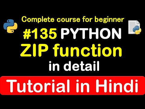 Zip Function In Python Explained In Hindi