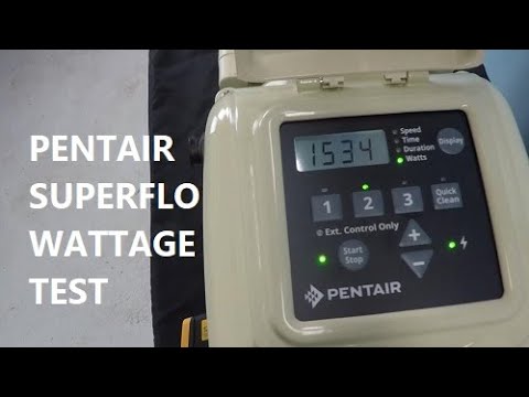 Pentair SuperFlo Wattage Meter Test