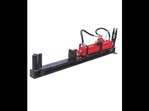 PRACA ŁUPARKI HYDRAULICZNEJ CIĄGNIKOWEJ JANSEN 14T