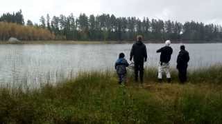 preview picture of video 'Stensjön, Grycksbo 2013-09-28 Renbåge 3.75kg. Adam från Stockholm.'