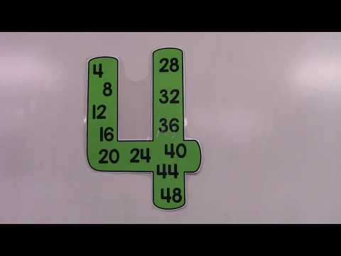 Skip Count by 4: Learn to skip count by four with this quick and easy song!