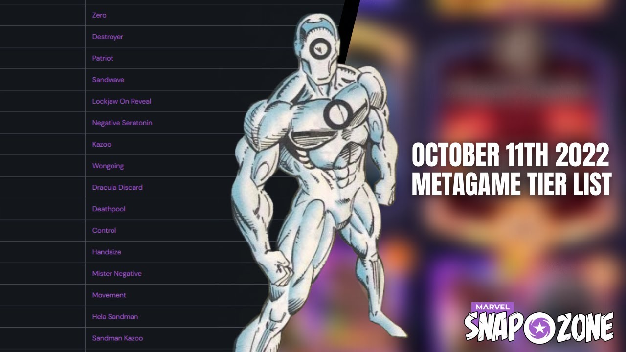 No Negative? Zero Problems! | Marvel Snap Zone Tier List with HowlingMines | October 11th 2022