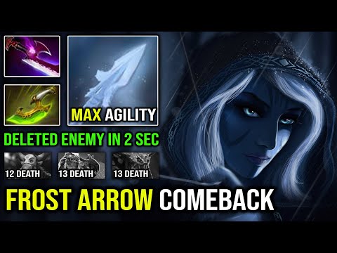 WTF Delete Enemy in Just 2 Seconds - Max Agility Speed COMEBACK Drow Ranger OP Frost Arrow Dota 2