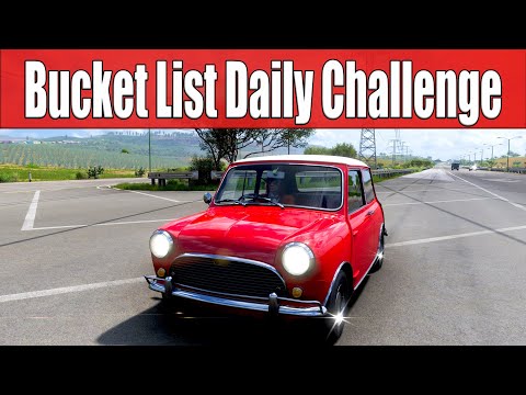 FH5 Bucket List Daily Challenge Maintain a speed of 113 kmh in a stock 1965 Mini Cooper S for 15s