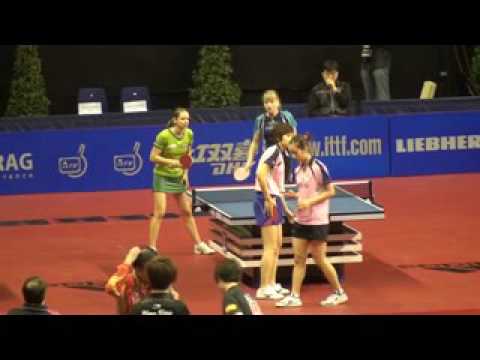 Samara Dodean Monteiro  3 Tabletennis Slow Motion  German Open 2010 Berlin  13