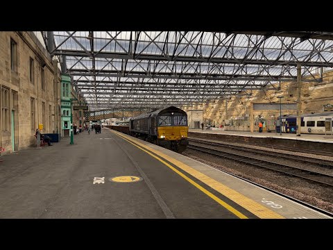 66423 at Carlisle with the 6K05 to Crewe Bas Hall 14/2/23