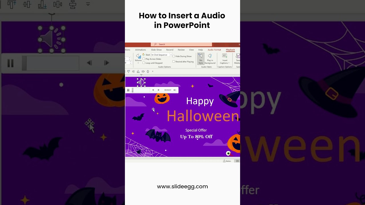 How to Insert a Audio in PowerPoint 