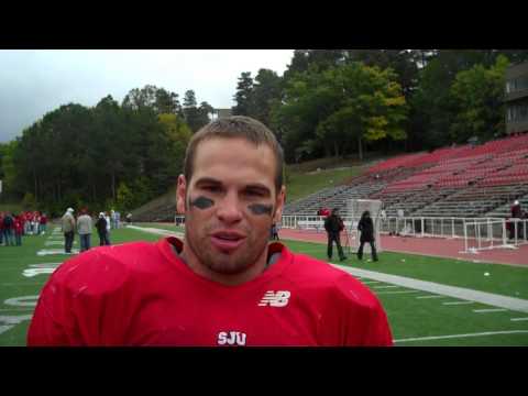 Post-Game Interview w/SJU Defensive Lineman Kyle Schroeder - 2009 Bethel (Homecoming)
